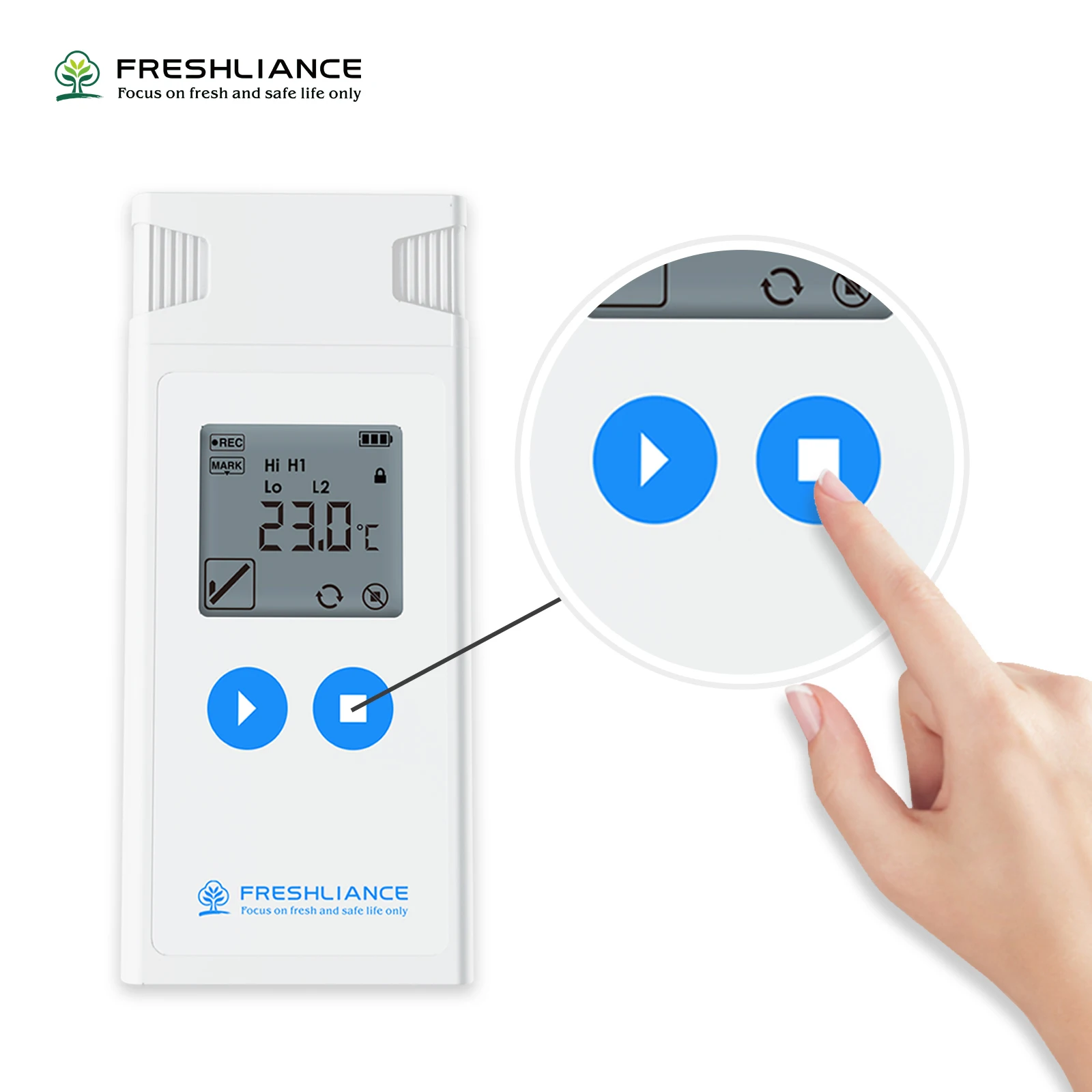 アトラス ログ-IUT 多用途ドライアイス温度ロガー コールドチェーン用温度監視