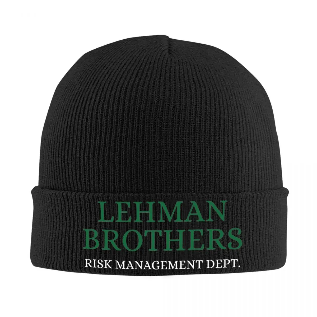 Lehman Brothers Risk Management Dept 2008 Hats Autumn Winter Beanies Warm Cap Unisex Bonnet