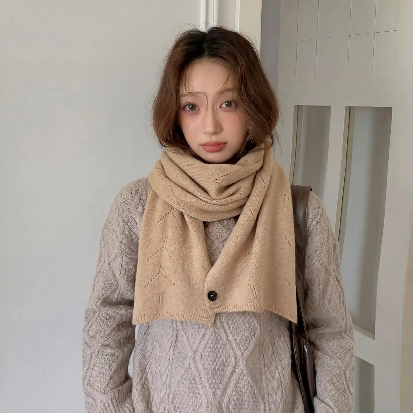 Women Scarf 100% Pure Wool 120cmx30cm Scarf Winter Thick Soft Warm Shawl Wrap Russian Cold Weather Neck Scarves Gift 2026 RT