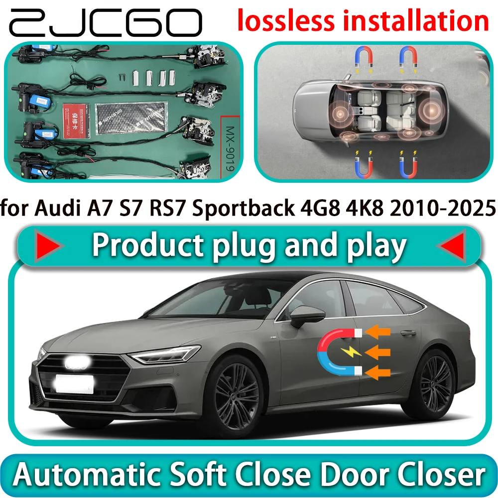

Комплект доводчиков дверей ZJCGO для Audi A7 S7 RS7 Sportback 4G8 4K8 2010-2025 с функцией мягкого закрывания и электроприводом ﻿