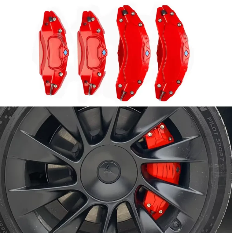 Suitable for  Model Y Brake Caliper Cover Red  Protector 2020 2021 2022 Wheel Accessories