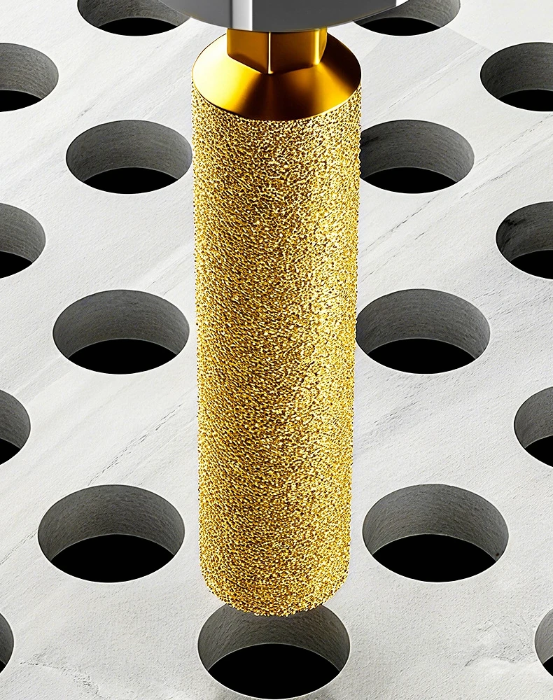 6/8/10/12/14/16mm Diamond Core Bits Hex Shank Dry Drilling for Ceramic Tile Granite Marble Hole Saw Tile Cutting Tool Set