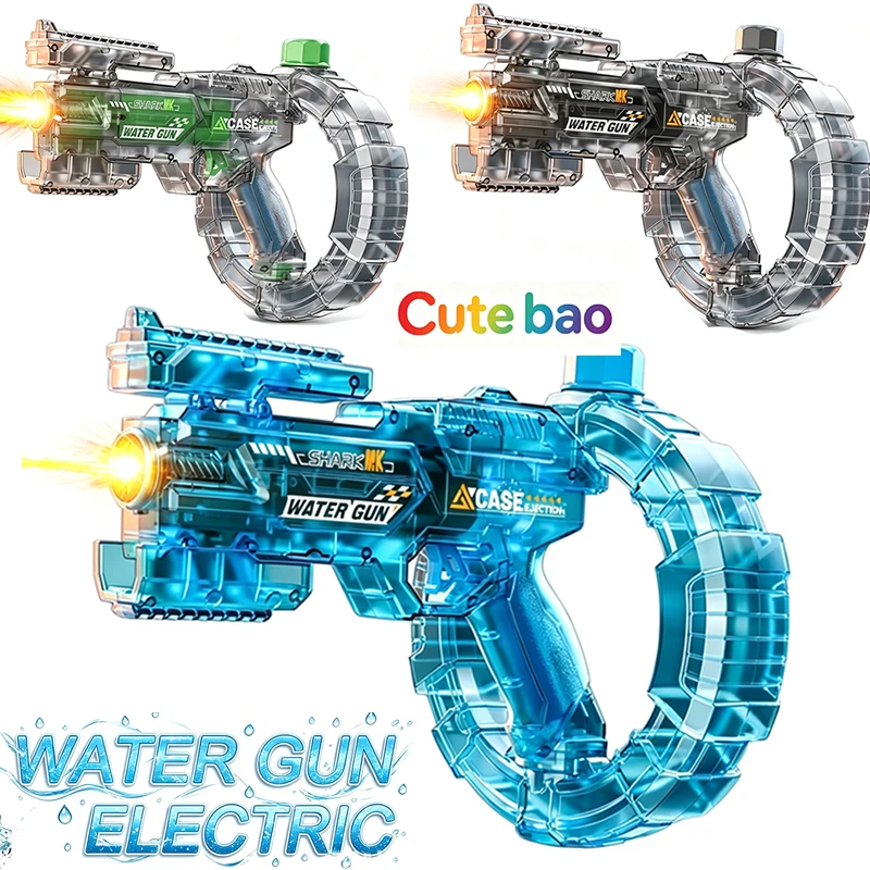 Electric Water Guns For Adults Powerful Squirt Automatic Water Suction Water Blasters Summer Outdoor Beach Toy For boys Kid Gift