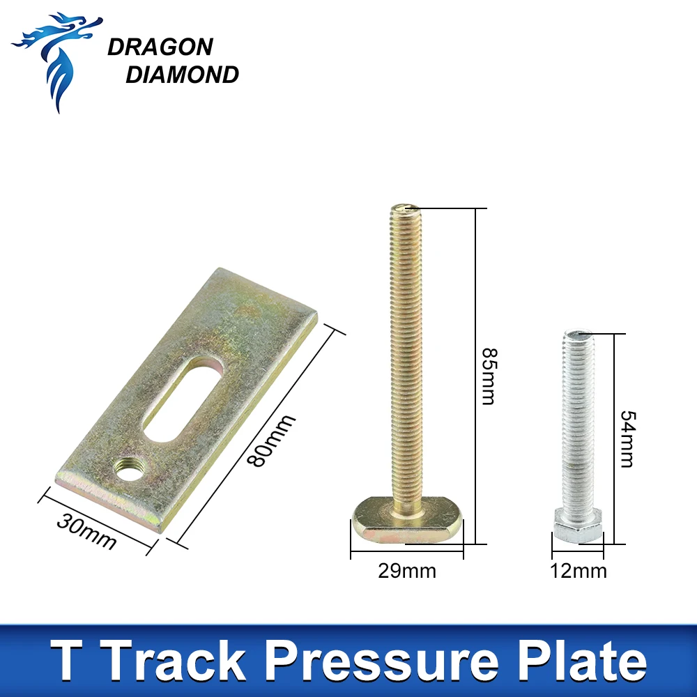 4PCS T track clamp 80mm 100mm Bow Plate Sets Pressure Plate Clamp Fixture for T-slot CNC Engraving Machine