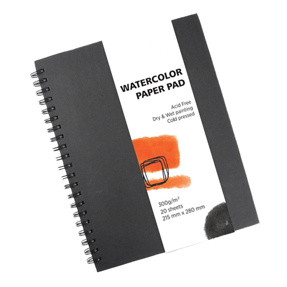 

12Pcs Premium Watercolor Painting Book Spiral Coil Drawing Pad Fine Paper Pad