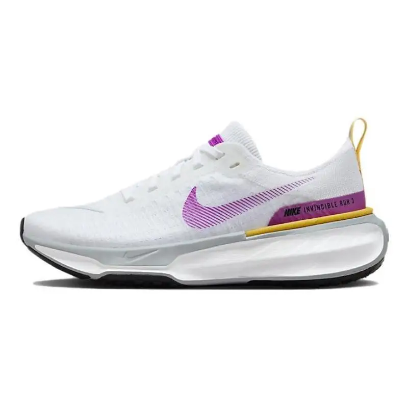 Nike Nike ZoomX Invincible Run 3 Branco Vívido Roxo Tênis Feminino DR2660-101