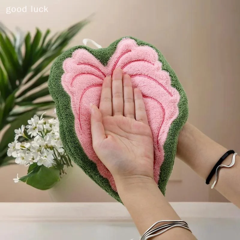 

Подвесной тип для кухни, ванной комнаты, портативное полотенце, тряпка, всасывание воды, чистка растений, носовой платок, полотенца, полотенце для рук с листьями растений