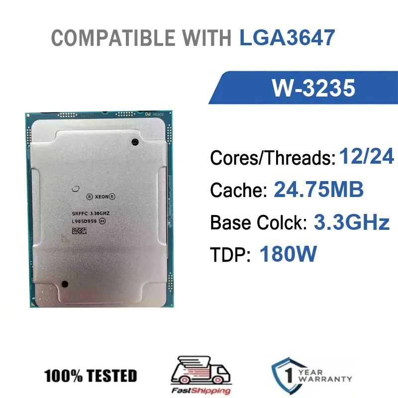 Intel Xeon W-2235 Processor -AliExpress