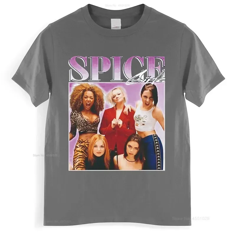 Spice Girls 90s Vintage Unisex Black Tshirt Women T Shirt Tshirt Women Summer Fashion T-shirt Y2k Top Women Clothing