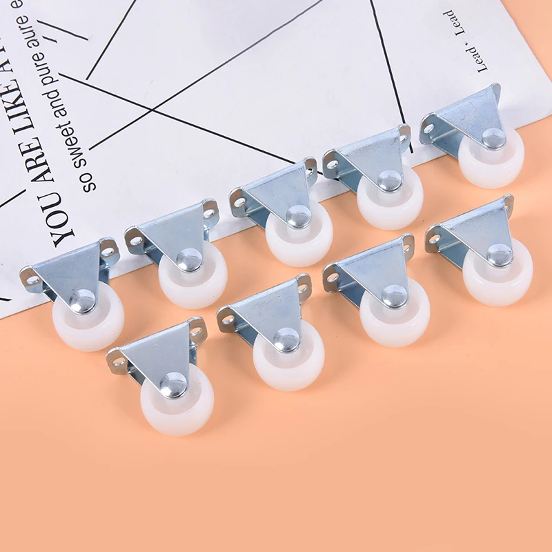 

Универсальные колесики для мебели 1 дюйм, белые, из полипропилена и нейлона, односторонние