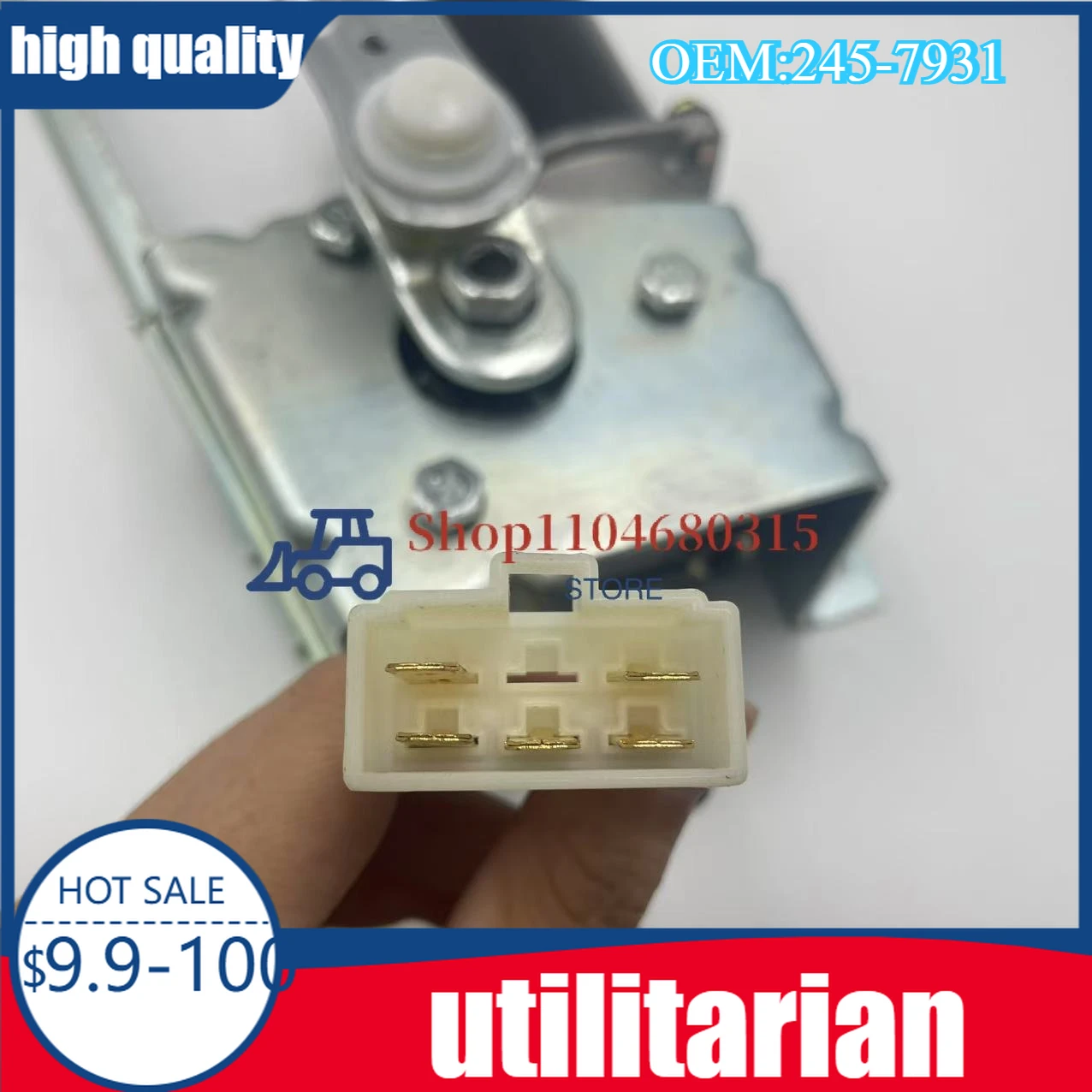 

161-3670 245-7931 Windshield Wiper Motor Blade with Bracket Assembly ASSY for CAT Caterpillar 320 312B 320B 320C 320D Excavator