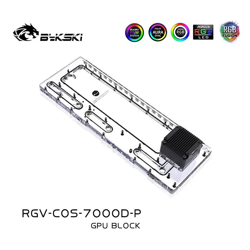 Bykski Acrylic Distro Plate /Board Reservoir for Corsair 7000D Computer Case /Water Cooling System RGB Light SYNC/Combo DDC Pump