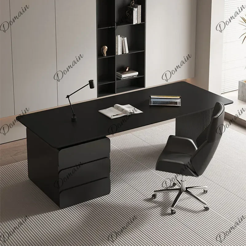 UYT  Modern Computer Office Desk Gaming Standing Decoration Luxury Reception Office Desk Decoration Drawer Scrivania Salon Furni