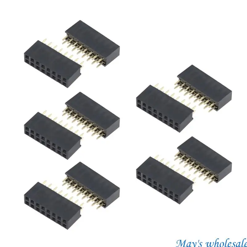 Board-Mount Female Header Part with 2.54 mm Two-Row Opening Layout 448A