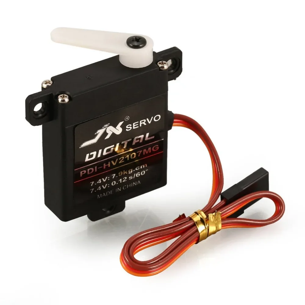 JX Mini Servo 2/4/6PCS 7.9KG Torque Digital PDI-HV2107MG Steering Metal Gear Motor 25T for RC Fixed Wing Airplane Toy Model Part