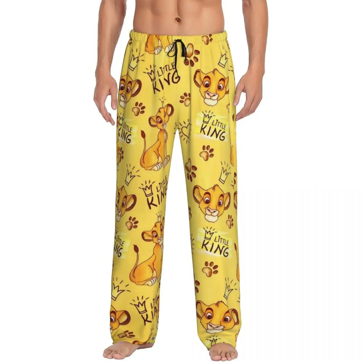 

Custom The Lion King Pajama Pants Men's Musical Film Sleepwear Lounge Sleep Bottoms Stretch with Pockets