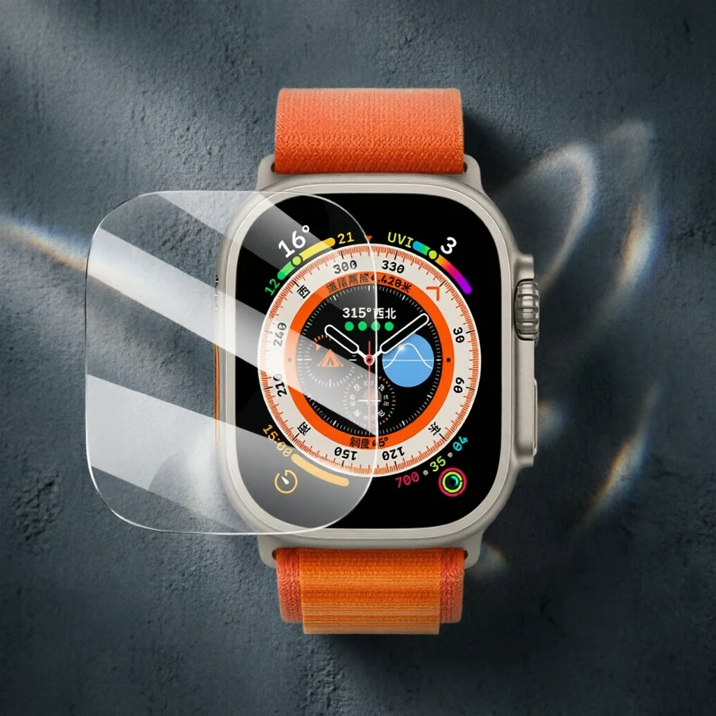 Tempered Glass for Apple Watch Ultra2/3 49mm Anti-Scratch Screen Protector for IWatch Ultra Seconds Installation Protective Film