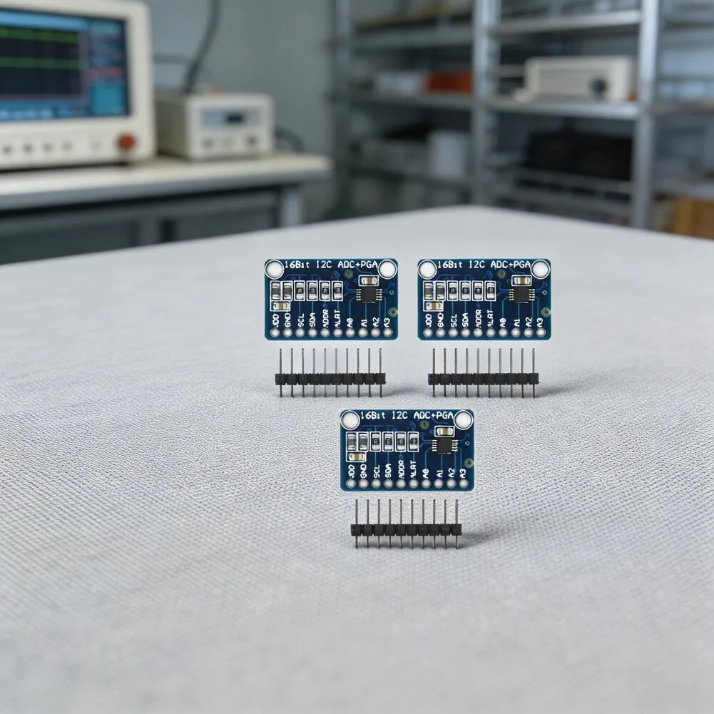 3pcs 16-bit ADC Converter Development Module For Electronic Devices Instruments Parts Accessories Easy To Install