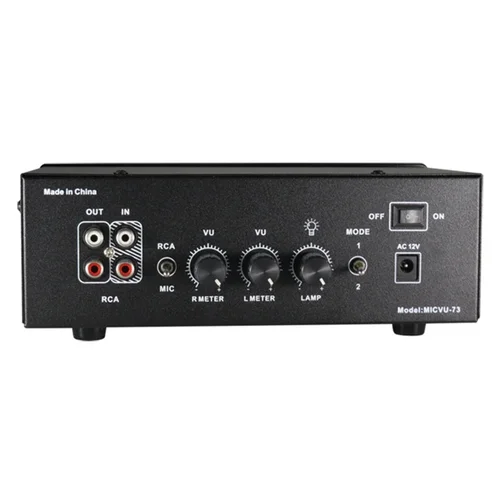 Imagen 2 del producto Medidor de VU cuadrado, espectrómetro musical, medidor de VU Dual, Panel de aluminio, retroiluminación LED cálida, modo Dual, amplitud de oscilación ajustable