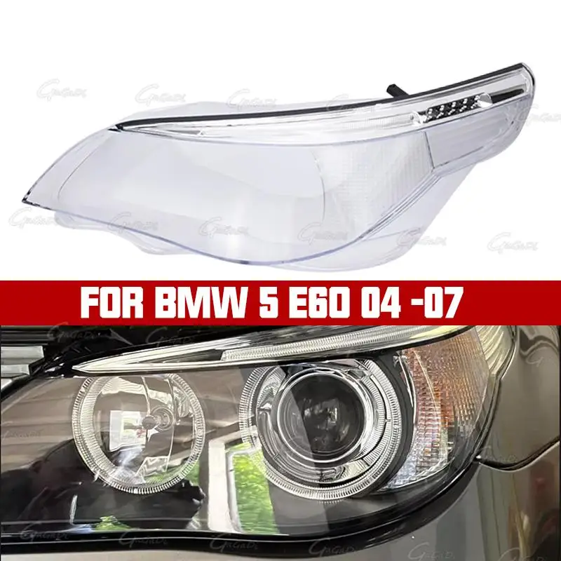 Oude stijl Koplamp Lens Transparante Lampenkap Voor BMW 5 Serie E60 E61 520i 523 525 530i 2004-2007 Auto koplamp Cover