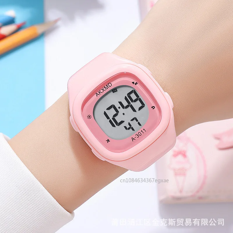 Children Digital Sport's Watch Fashion Kids Watches Boys LED Digital Watch For Kids Children Student Wristwatch Silicone Strap