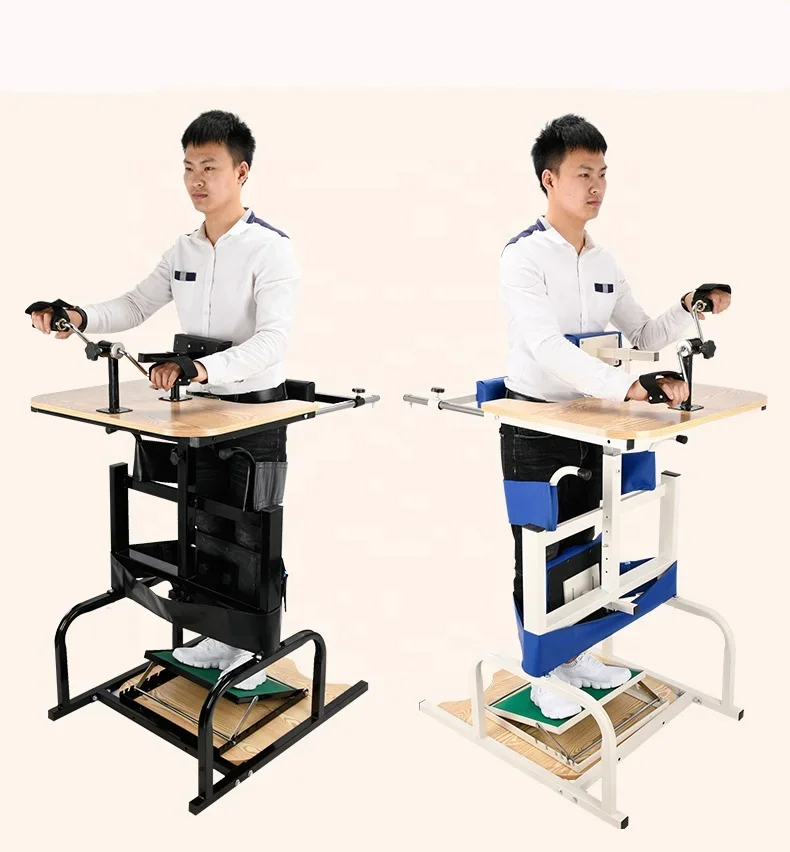 

Hot Selling Multifunctional Height Adjustable Adult Lower Limb Rehabilitation Training Standing Frame