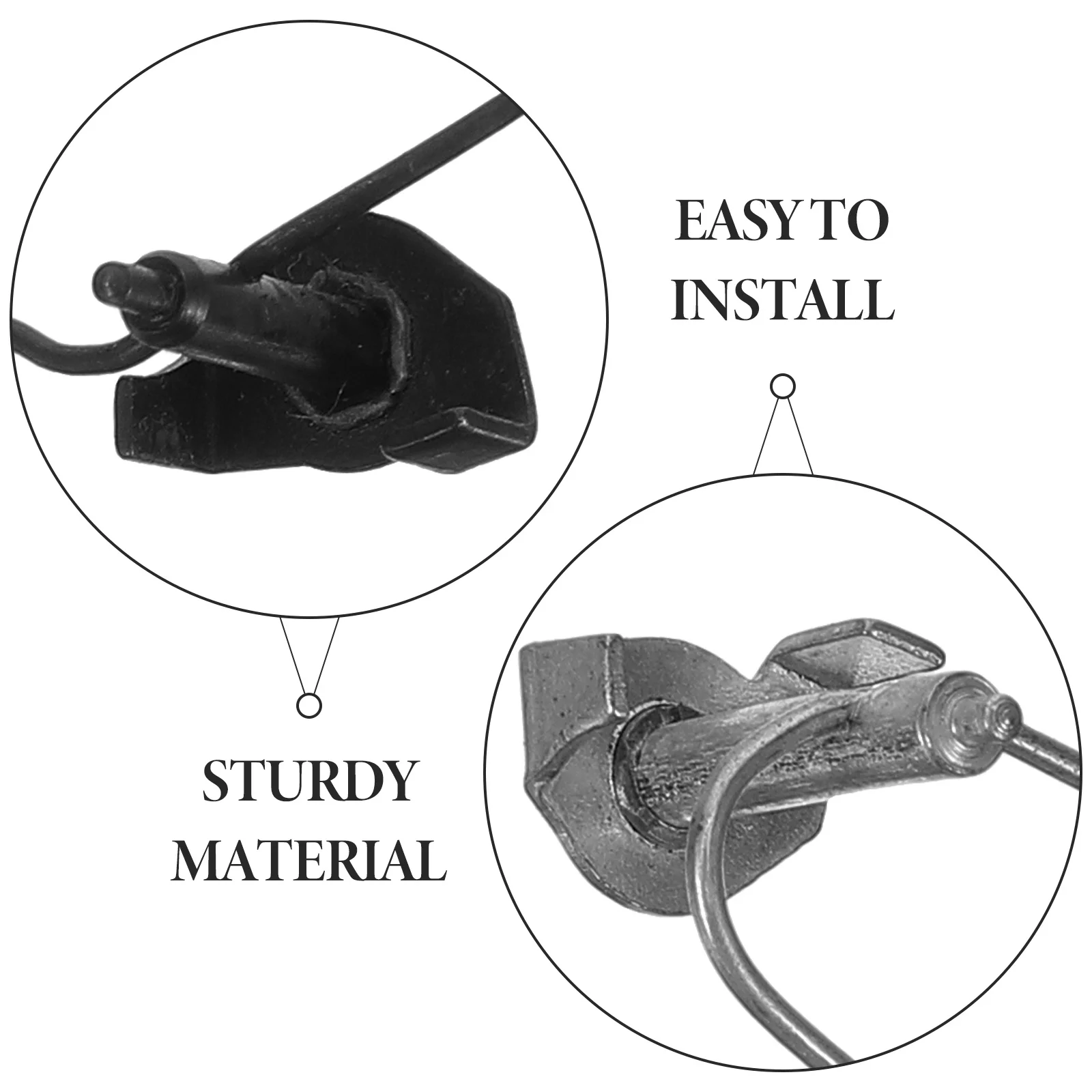 

2Pcs Mechanical Alarm Clock Hammer Replacement Parts Metal for Repair DIY Desk Clock Supplies Metal Mechanical Part