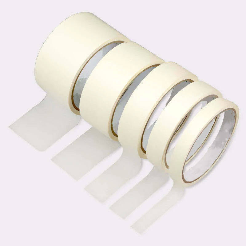 10mm-60mm Masking Tape White Writable Sealing Self Adhesive Tape Waterproof for Art Painting Sketch Car DIY Paper School image 2