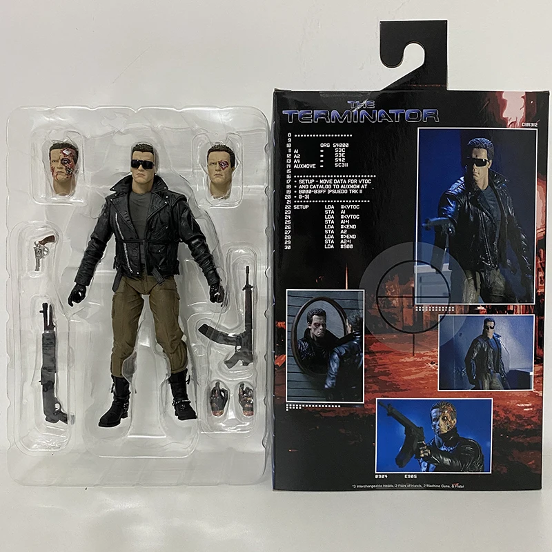 NECA Terminator Figure 2 Judgment Day T-800 Arnold Schwarzenegger Dark Fate Sarah Connor Action Figure Model Toy Doll Gifts