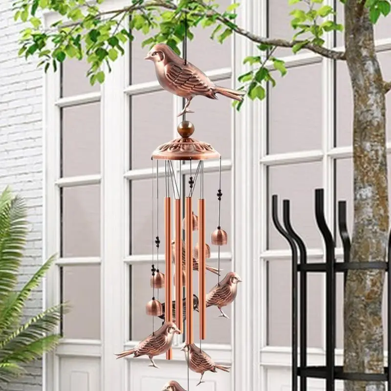 BIRD Chimes สําหรับกลางแจ้ง WIND Bell สําหรับภายนอก S Hook เพลง WIND Catcher สําหรับ Home Room Garden Patio Backyard Porch กลางแจ้ง