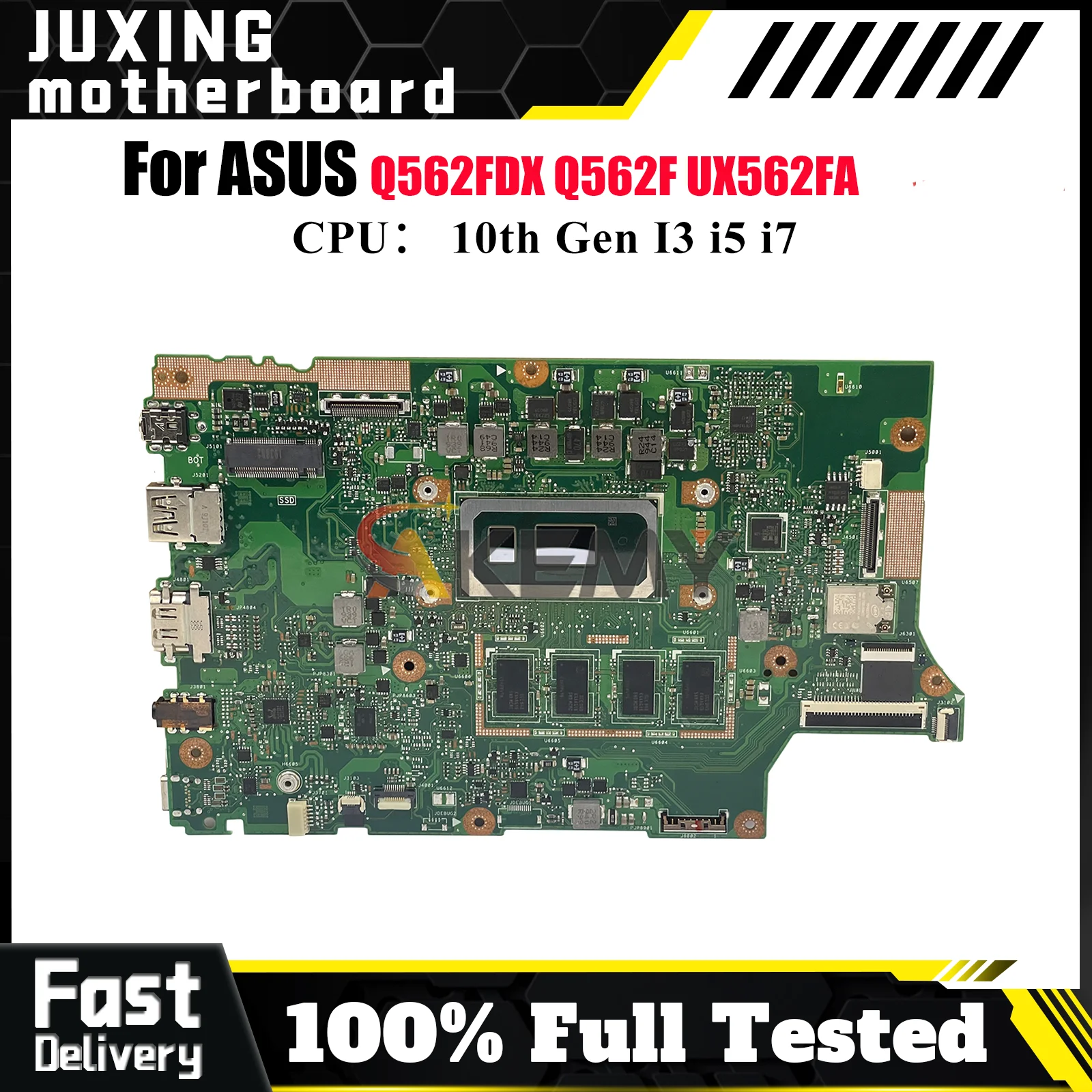 

UX562FA Материнская плата для ноутбука ASUS ZenBook Q562F UX562 UX56IQ Q562FDX Материнская плата для ноутбука с 10-го поколения I3 i5 i7 102% тестирование ОК
