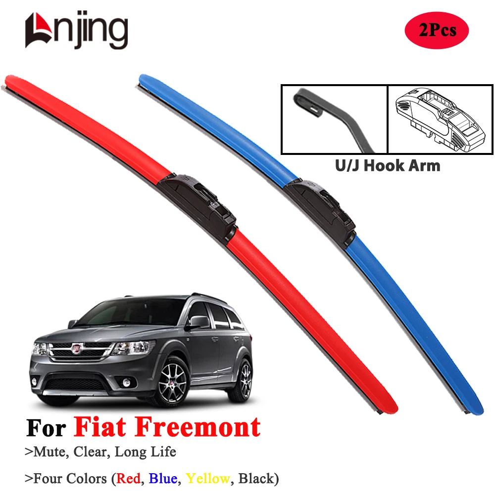 

LNJING Colorful Wiper Blades For Fiat Freemont 345 2011-2015