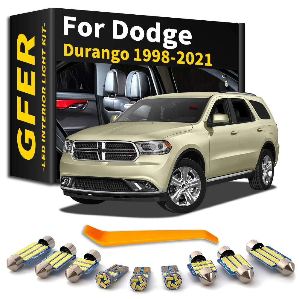 Interior LED Light Kit For Dodge Durango 1998- 2007 2008 2009 2010 2011 2012 2013 2014 2015 2016 2017 2018 2019 2020 2021 Canbus