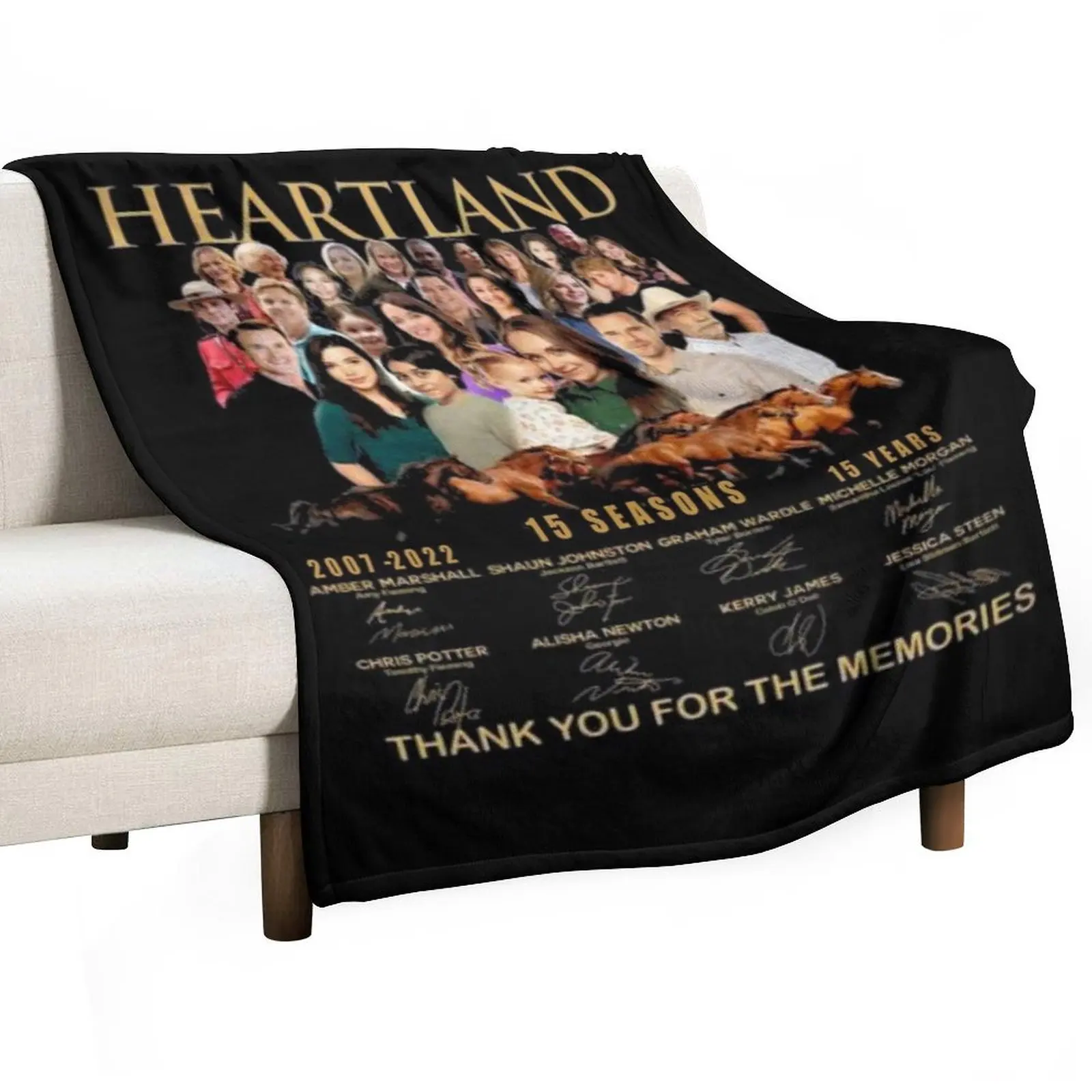 

Heartland , Heartland 15 Years Throw Blanket decorative blankets and throws Designers Comforter Blankets
