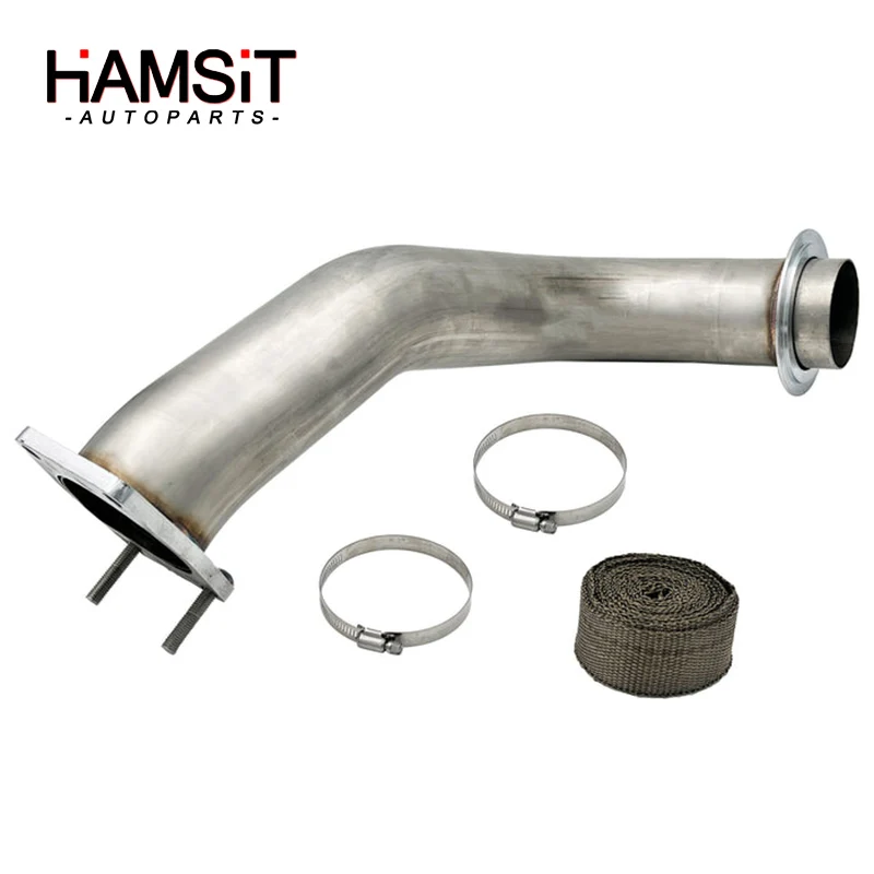 Hamsit 3.5'' Downpipe Exhaust For 2017-2023 6.6L Chevy L5P Duramax Diesel