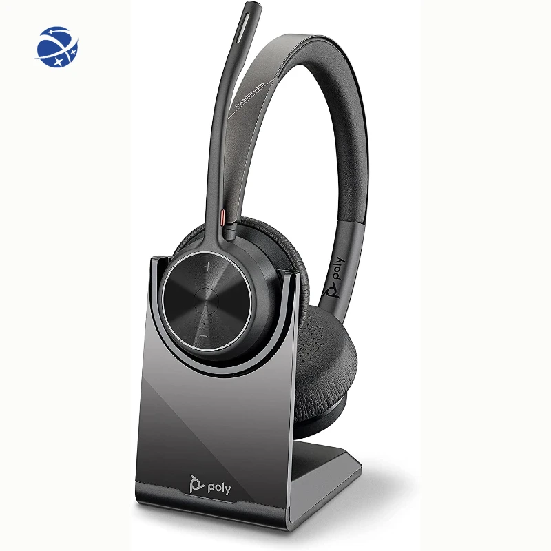 

YYHC 4320 UC Wireless Headset + Charge Stand (Plantronics) - Headphones w/Mic - Connect to PC/Mac via USB-A Bluet00th