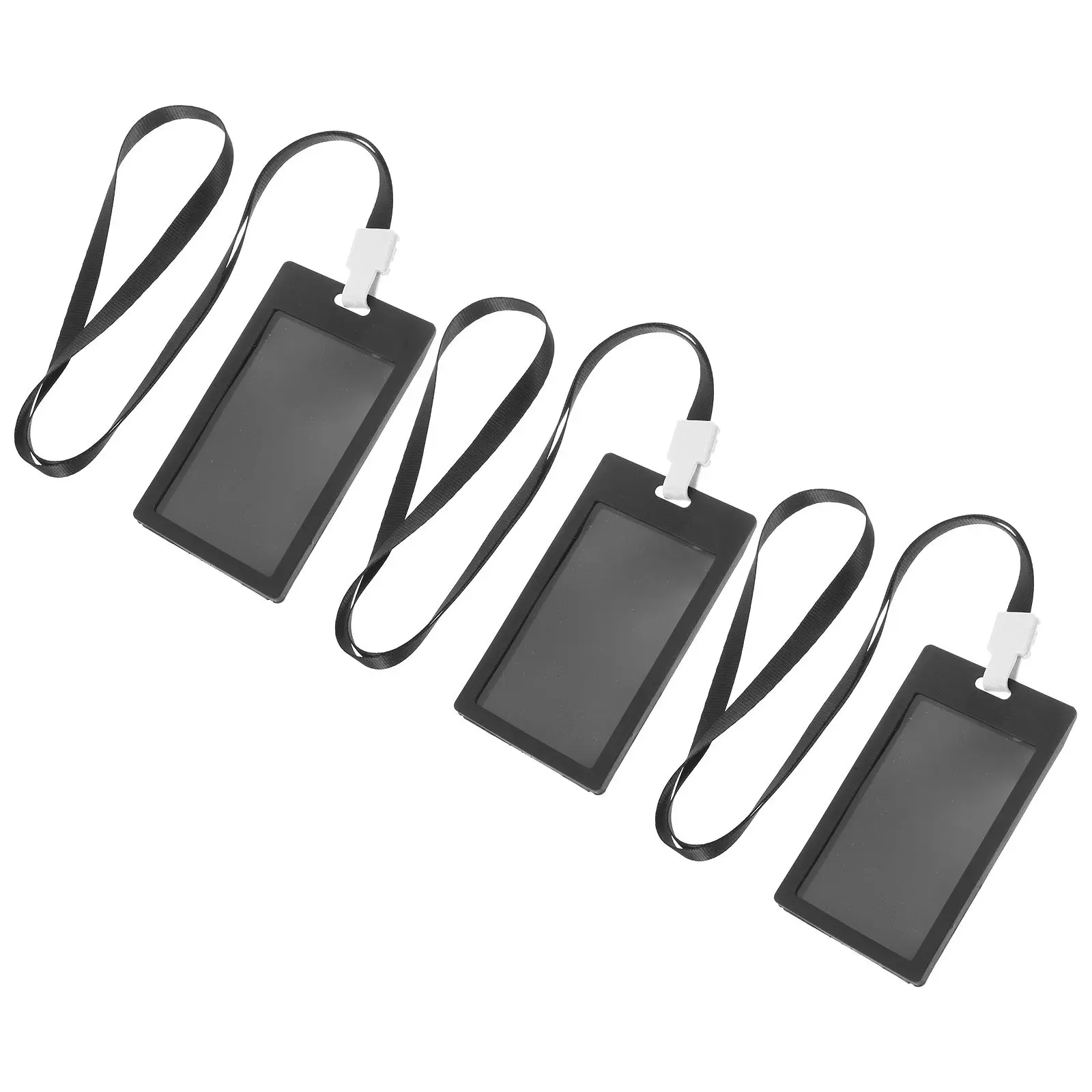 

3Sets Working Card Protector Clear Badge Holder for Id Cards Game Cards Postcards Staff Workers Students Nurses Doctors Anti