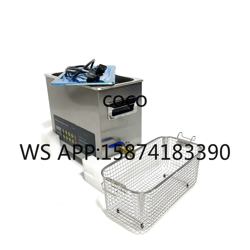 Commercial Grade 6L Digital Ultrasonic Cleaner Stainless Steel Bench Top Ultrasonic Cleaning Tank