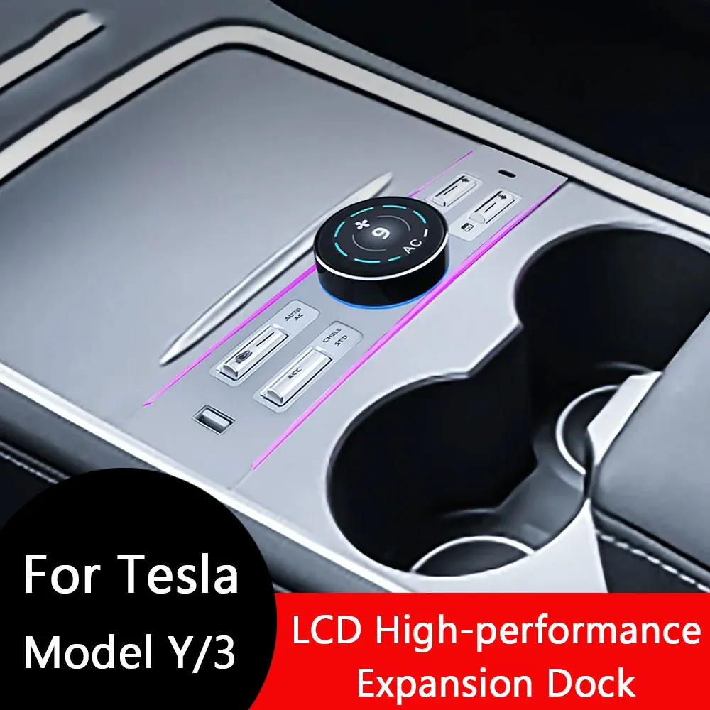 For Tesla Model 3 Model Y 2021-2024 Tesla intelligent control high-performance expansion dock Shunt accessori HUB USB Extender