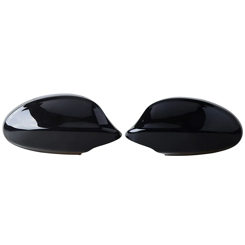 Rearview Mirror Cover For Bmw 3 Series E90 E91 E92 E93 2005-2008 Pre Facelift Glossy Black Side Wing Housing Trim Set