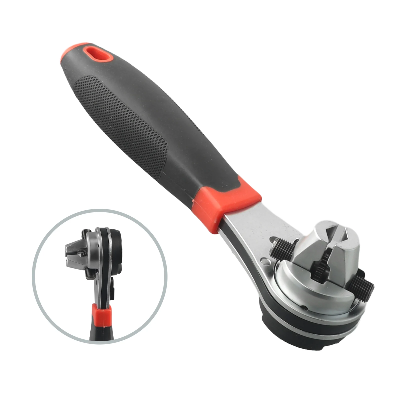 

Adjustable Ratchet Wrench 6-22mm Wrench Auto Repair Quick Release Combination Manual Spanner Ratchet Hand Tool