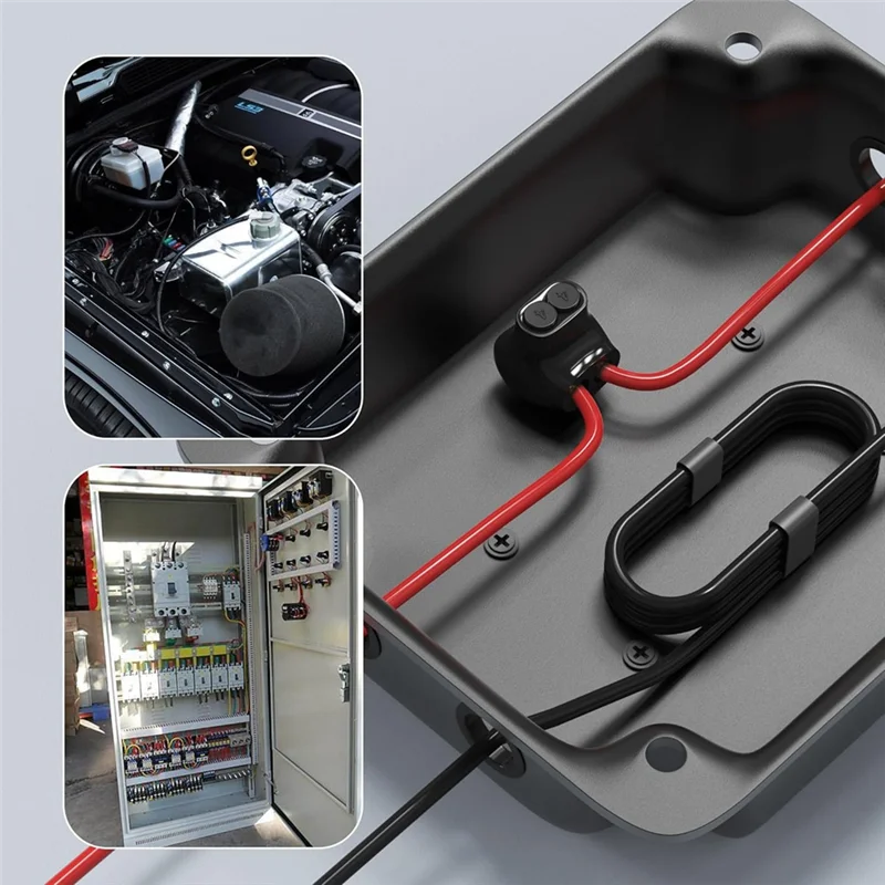 

-A20Z 2 Port Insulated Multi Tap Connector 4-14 AWG Aluminum To Copper Wire Connectors Single-Sided Entry Connectors 5 Pack