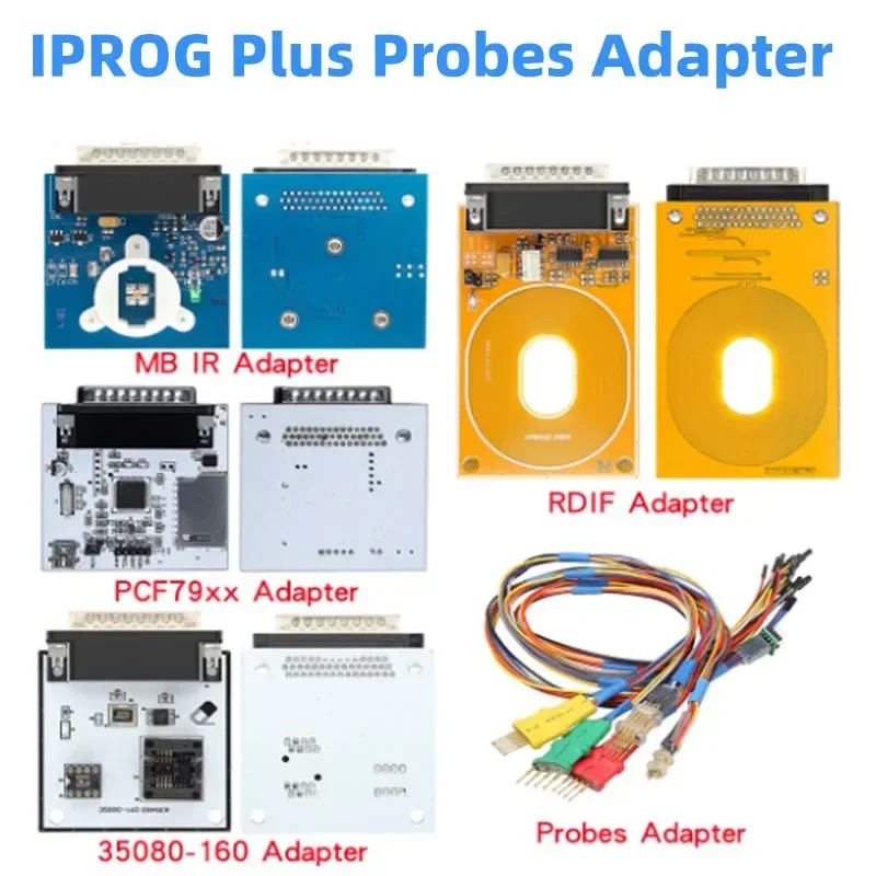 IPROG Pro V87 IR MB PCF79XX RFID 35080-160 Adapter ECU Key Programmer Tool Suitable for IPROG Plus +