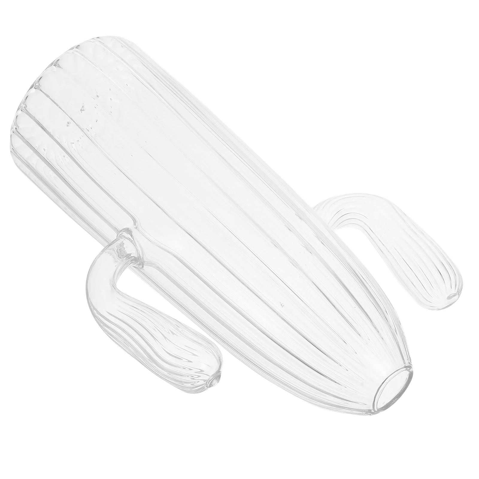 

Unique Small Glass Cactus Vase Clear Flower Container Water Planting Vase Cute Home Decor Office Floral Arrangement