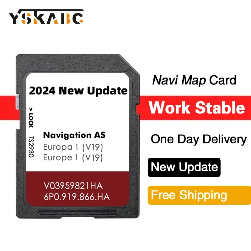 

UK Europe AS V19 Ateca Navi System 2024 Maps Sat Nav Navigation GPS SD Card 32GB for Seat AS Navi GPS Tracker