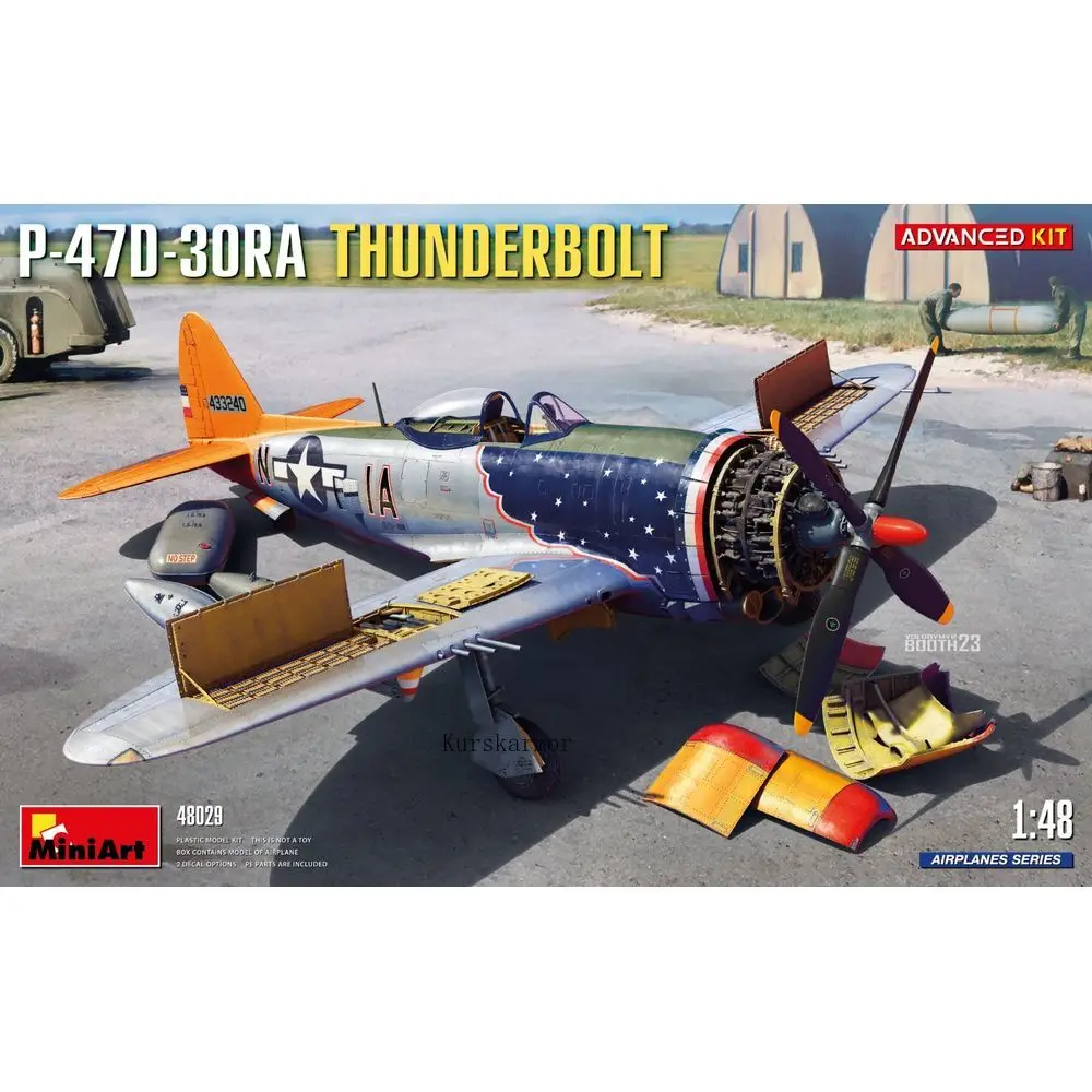 miniart-48029-1-48-p-47d-30ra-thunderbolt-kit-avanzado-ensamblar-kit-de-modelo-de-plastico