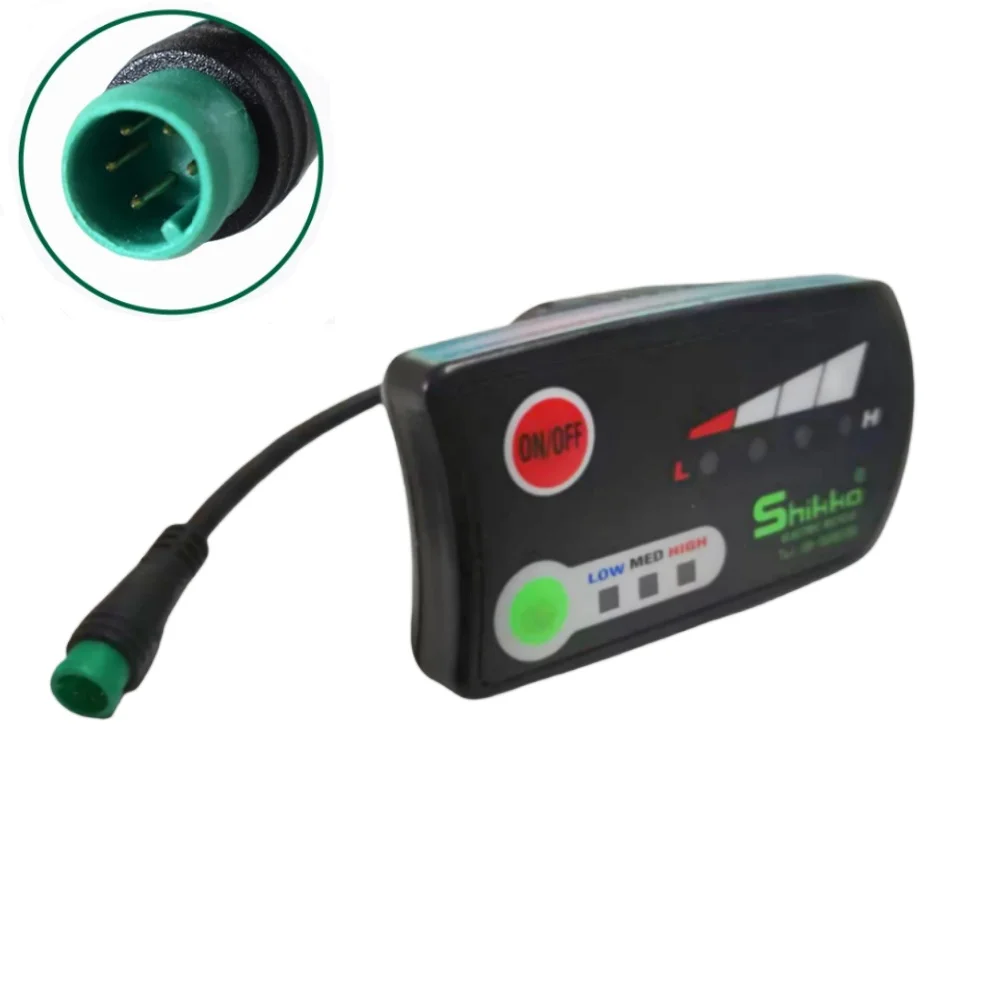 

Светодиодный дисплей Nulkomma Shikko, 5-контактный разъем, комплект для переоборудования электровелосипеда, панель управления скоростью электрического велосипеда