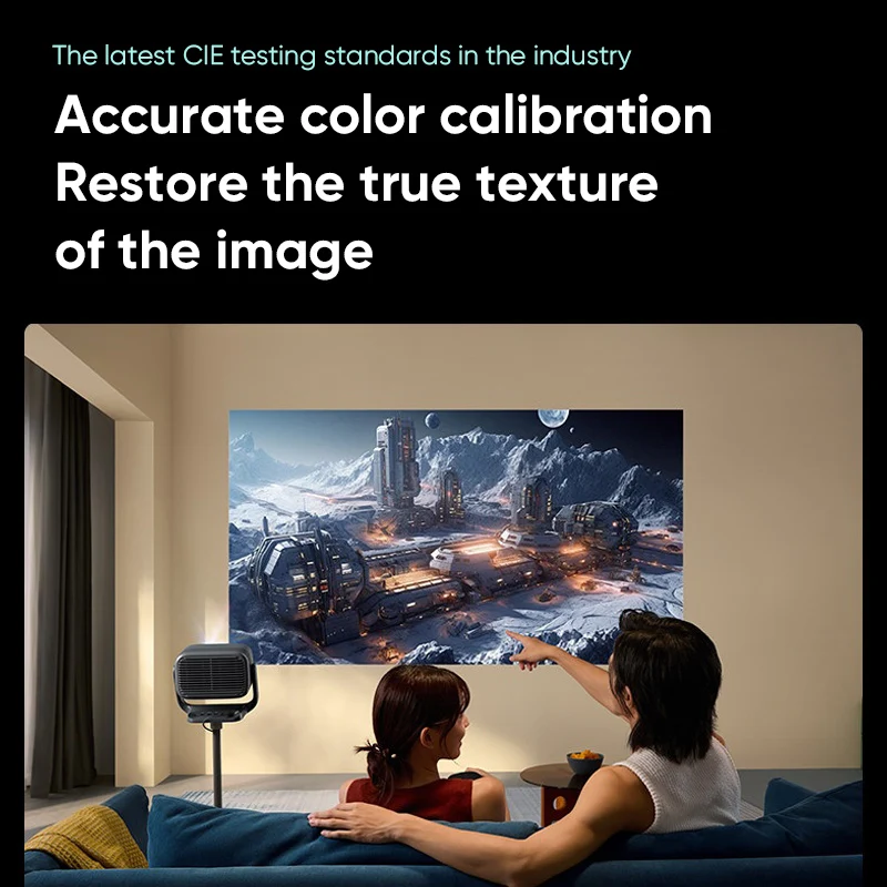 JMGO N5S Pro Max 4K Laser Projector 4000 CVIA Lumen Qualas 42 Tri-Color Laser Dolby Vision Home Theater UHD Projector