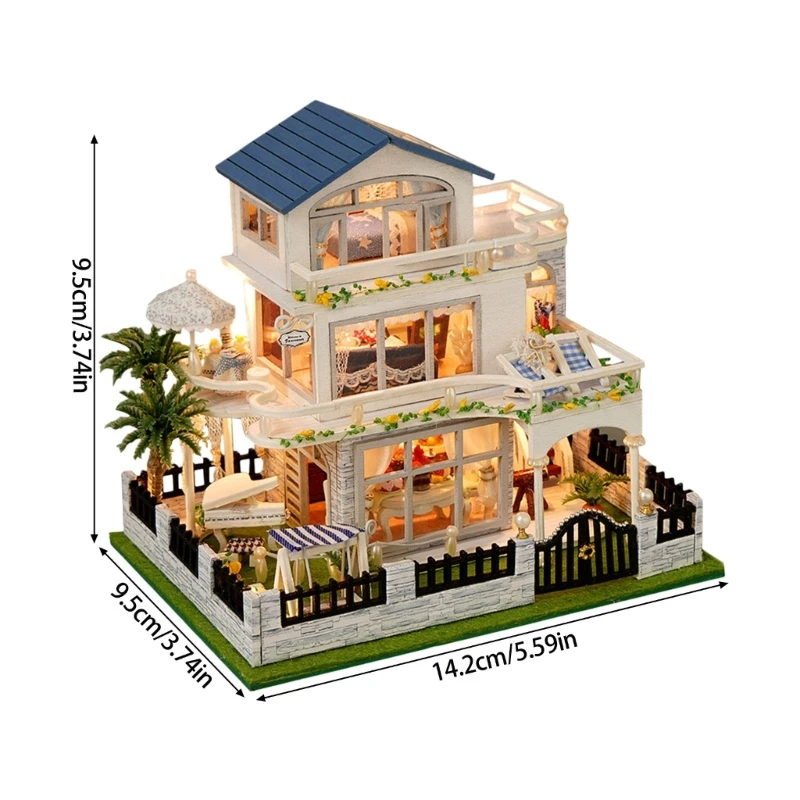 Przyjazny dla początkujących zestaw rzemieślniczy DIY Oaken House Lekkie podziały dokładności cięcia Ilustrowany podręcznik krok