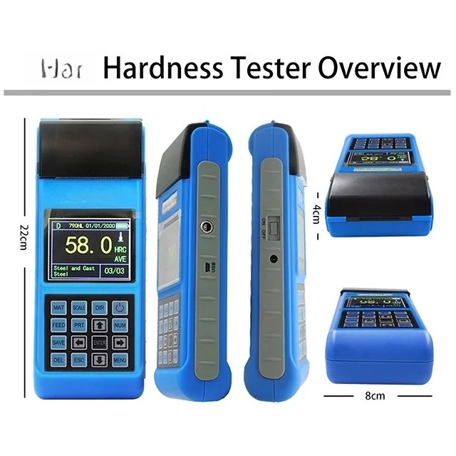 DC‑300 Digital LCD Leeb Hardness Tester, Portable Durometer for Industrial Metal Hardness Measurement